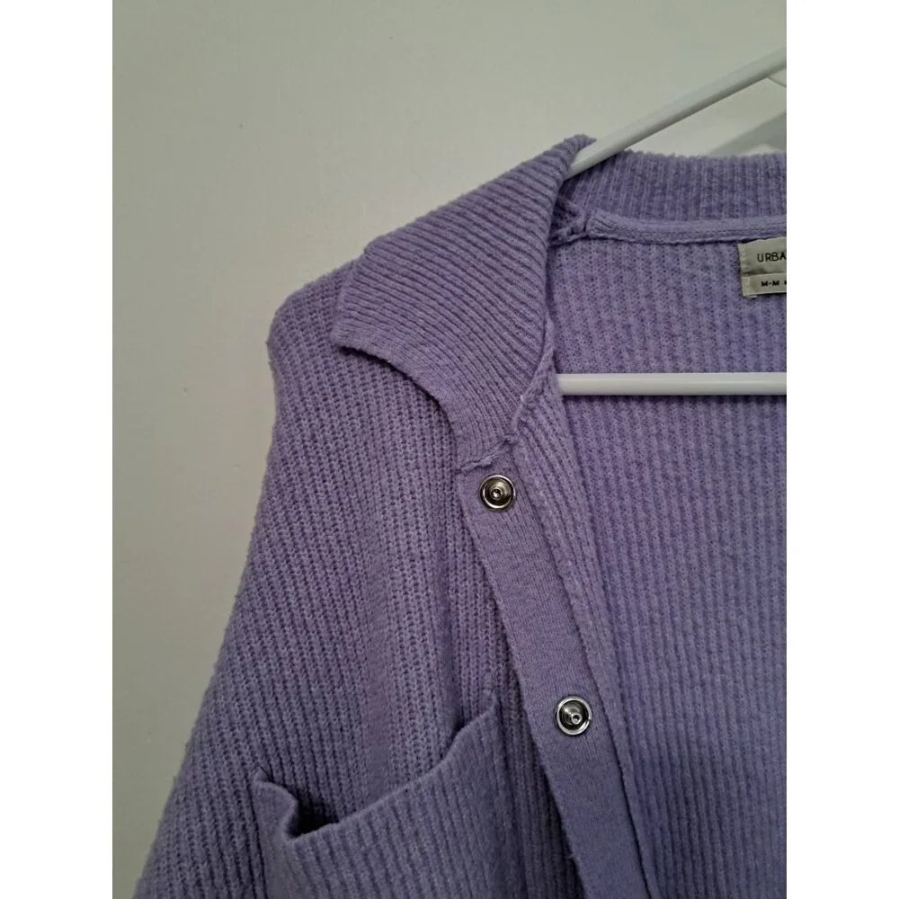 Urban Outfitters Purple Snap Button Cardigan Size M - Picture 5 of 8